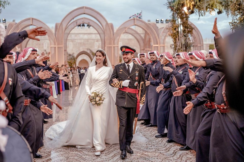 Prinz Hussein von Jordanien und Prinzessin Rajwa