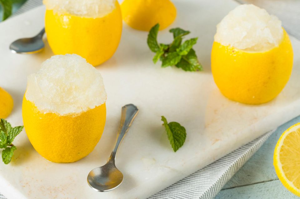 Süß-saures Rezept: Zitronen-Minz-Sorbet für die sommerlichen Tage